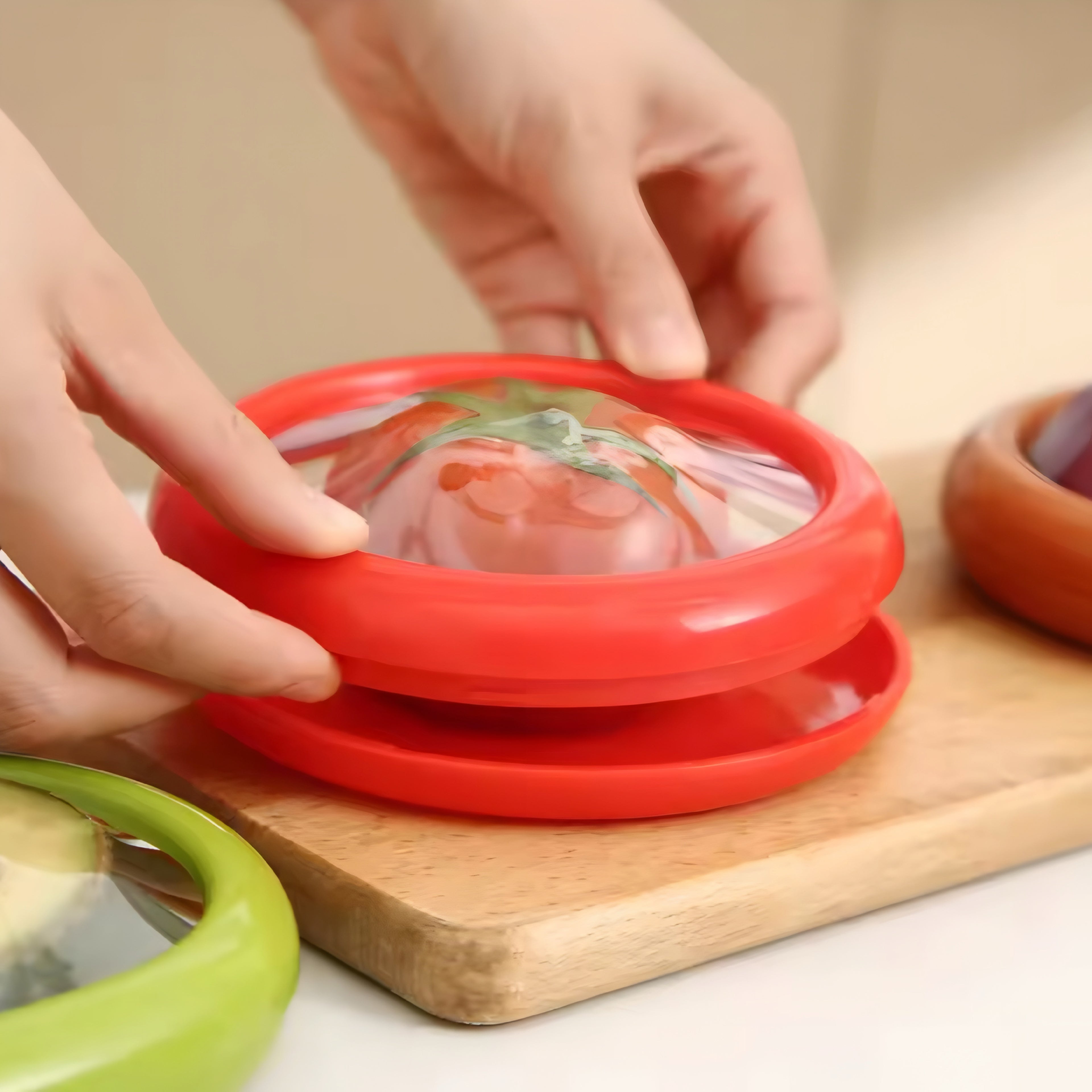 Elastisk Förvaringsbehållare för Frukt och Grönsaker