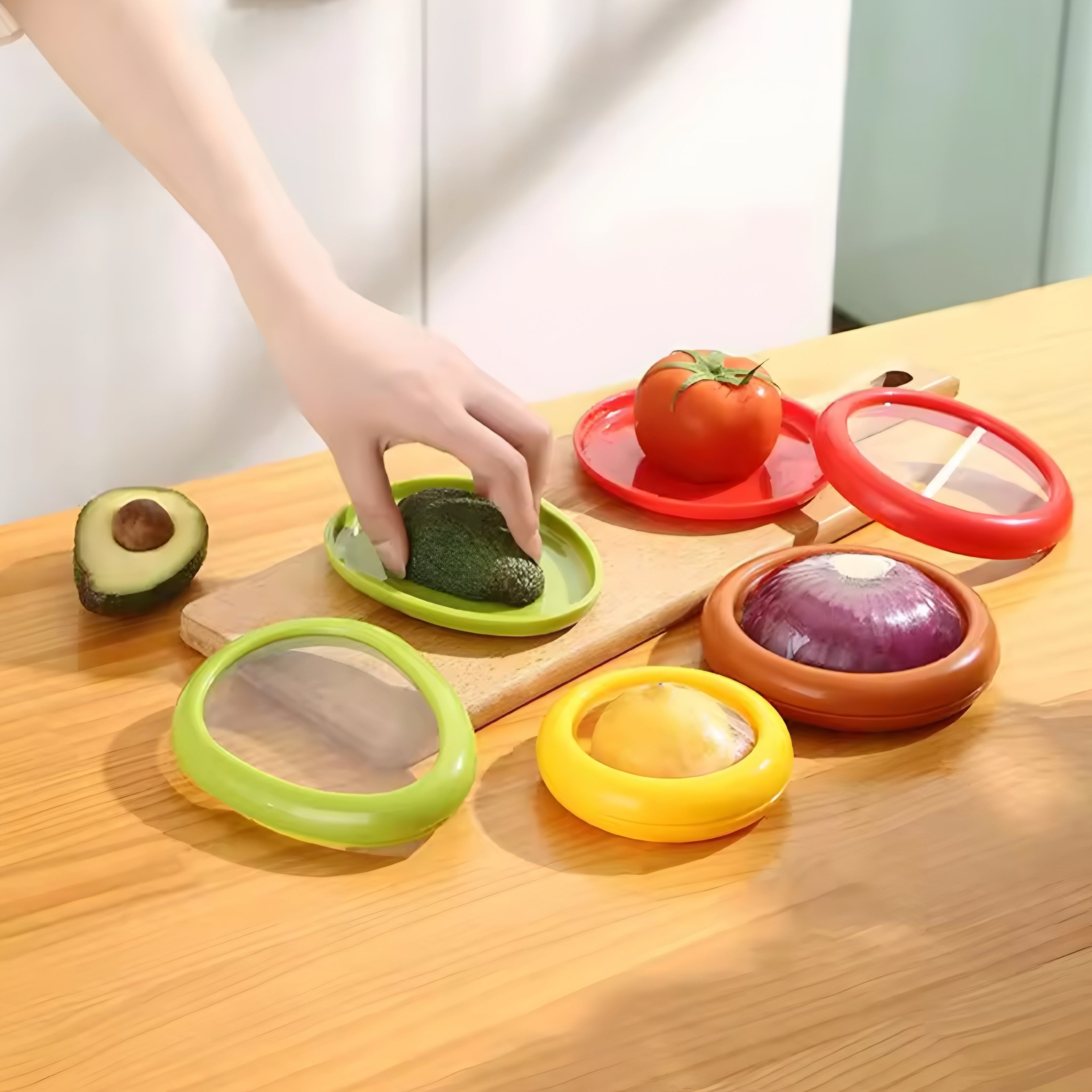 Elastisk Förvaringsbehållare för Frukt och Grönsaker