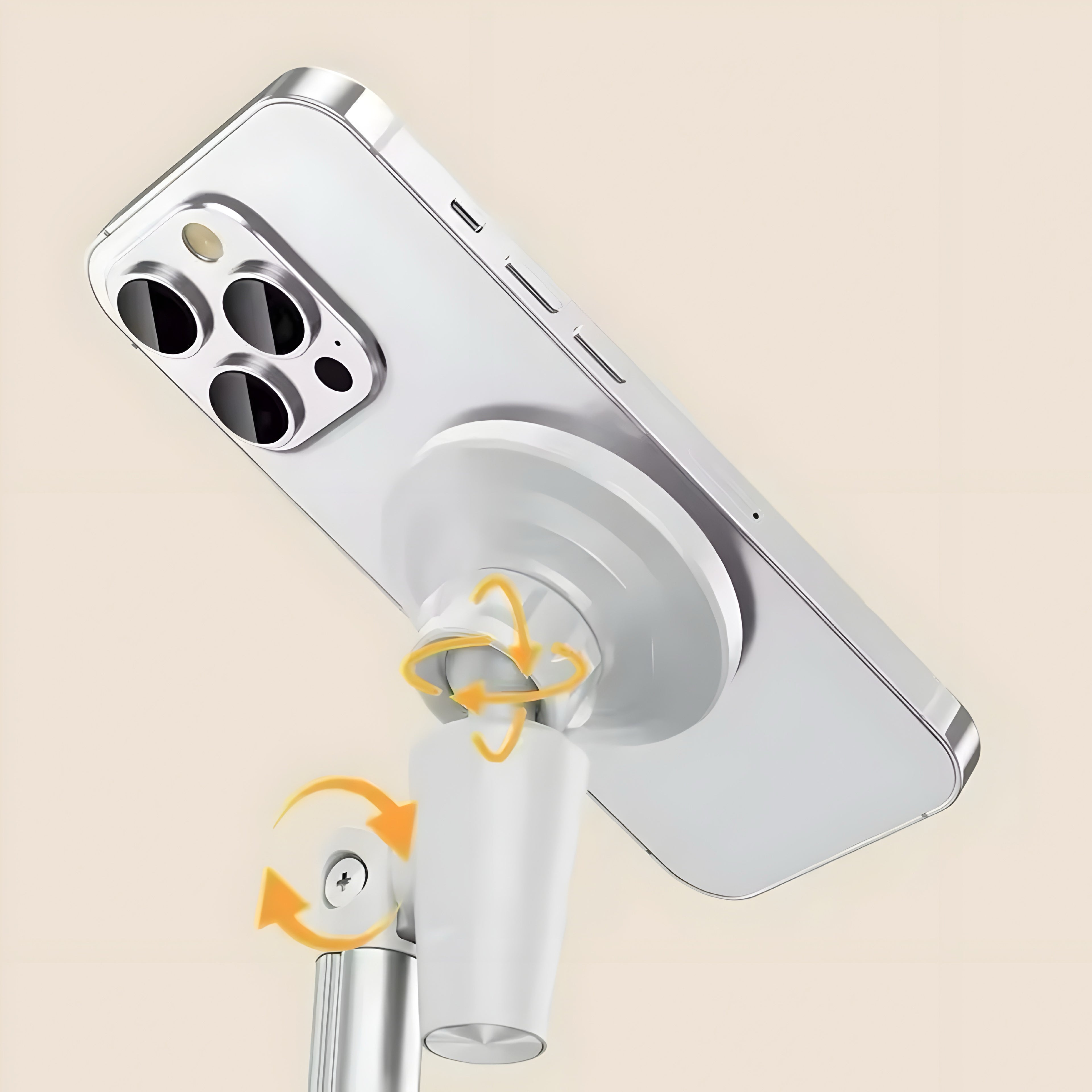 Magnetisk Aluminium Telefonställ – Justerbart & Stilrent