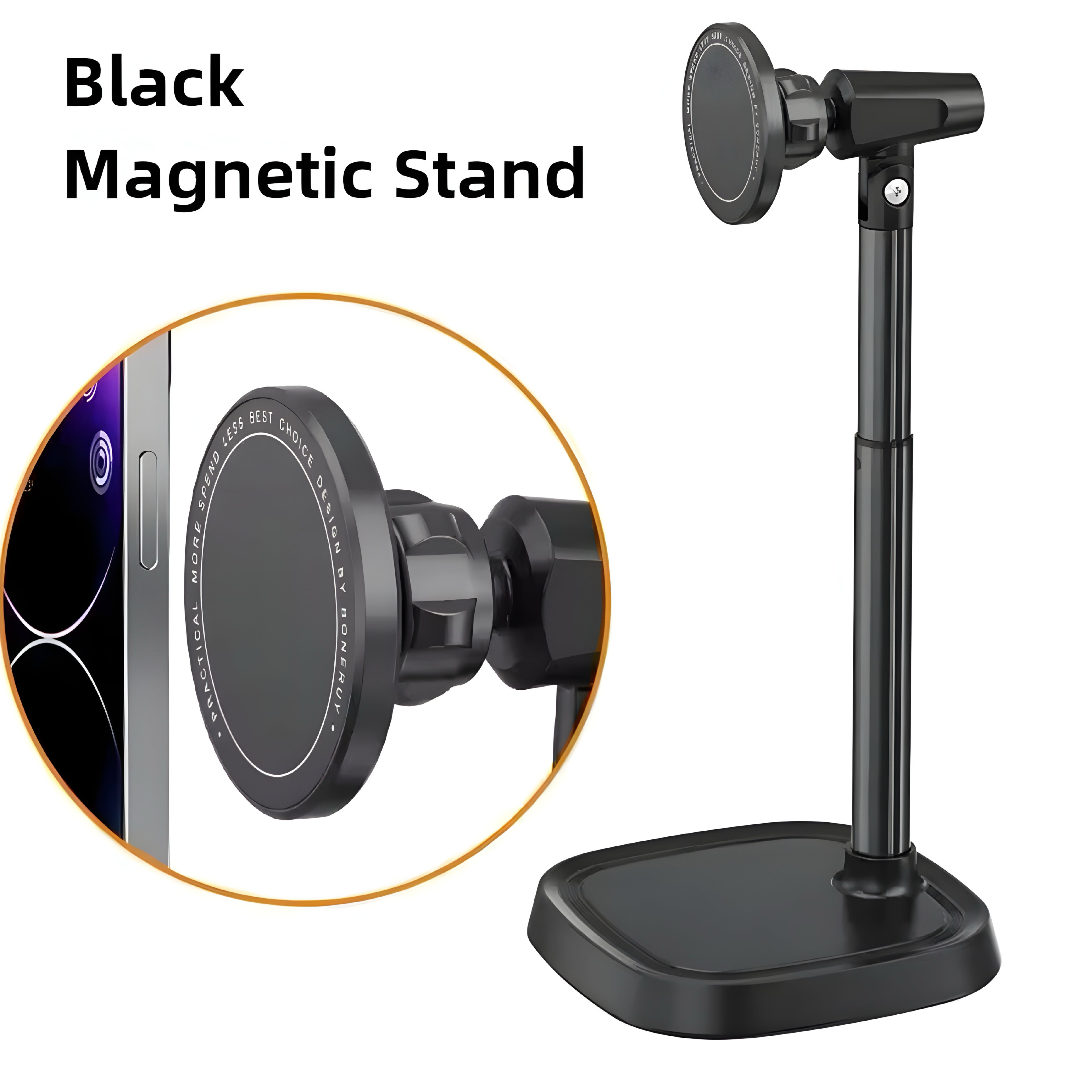 Magnetisk Aluminium Telefonställ – Justerbart & Stilrent