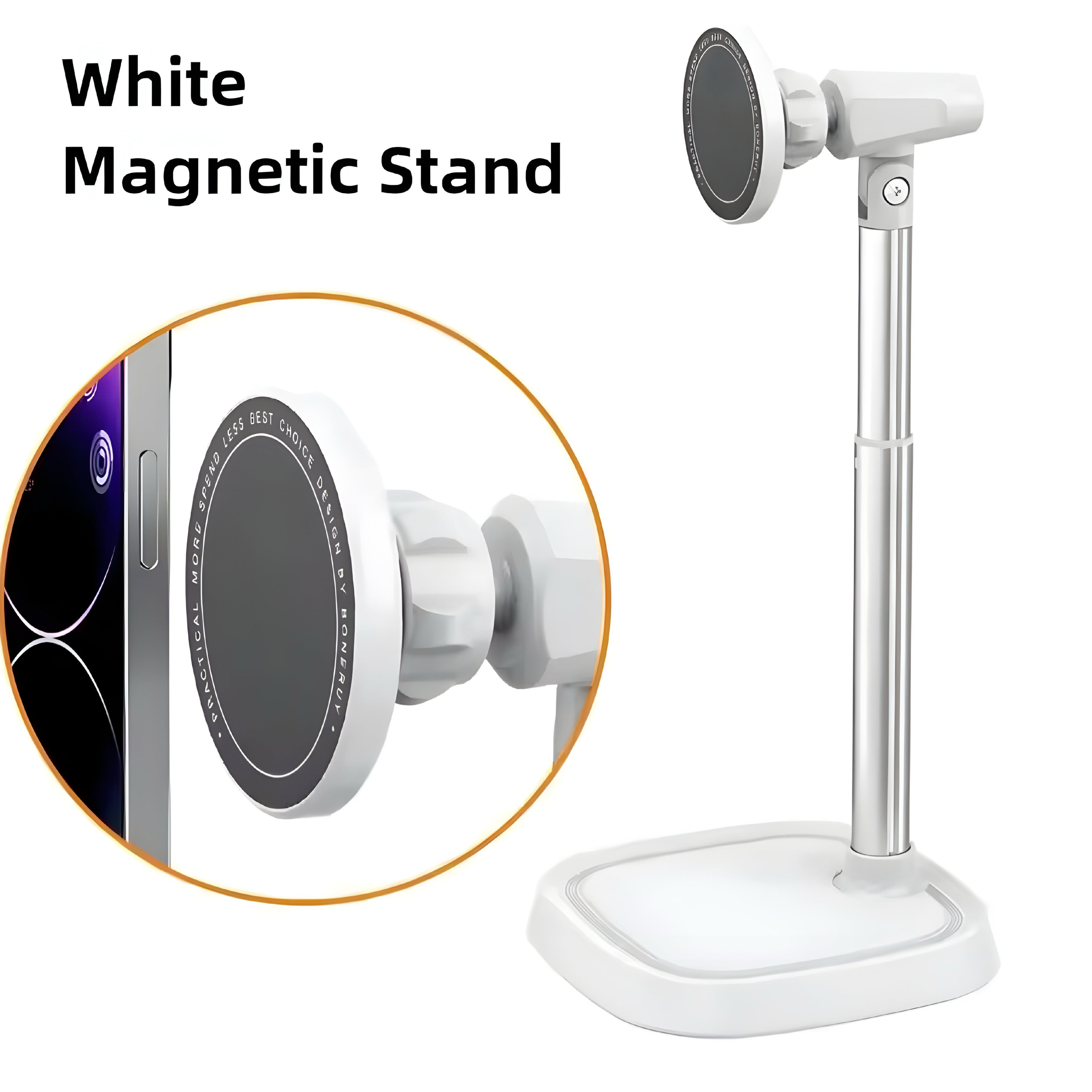 Magnetisk Aluminium Telefonställ – Justerbart & Stilrent